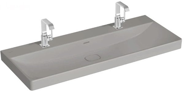 Vitra 7530B076-0001 Metropole Asma Lavabo,120cm,Mat Taş Gri.